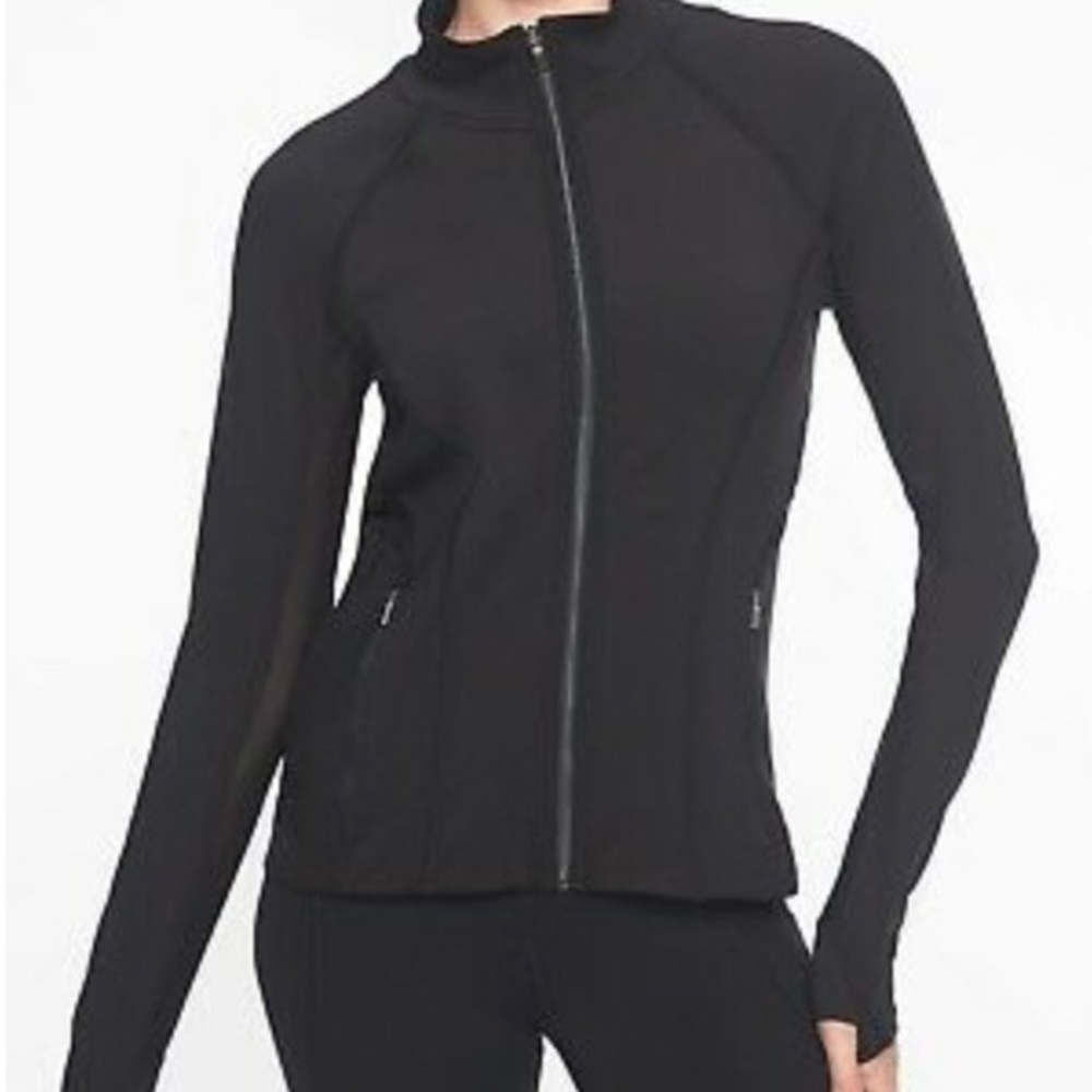 Athleta Powervita Elation Full Zip Jacket Black